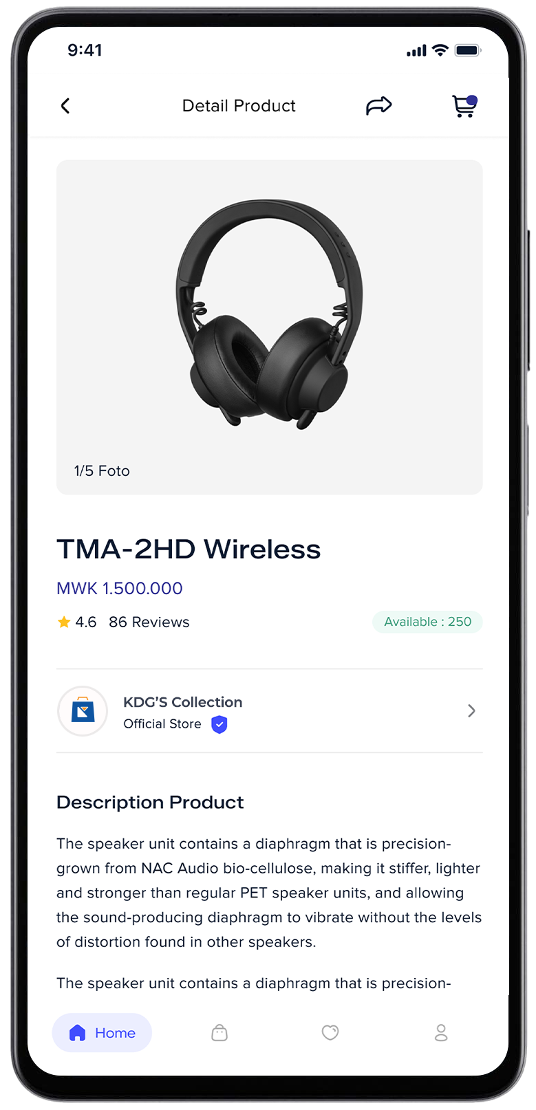 Mobile app interface preview 3